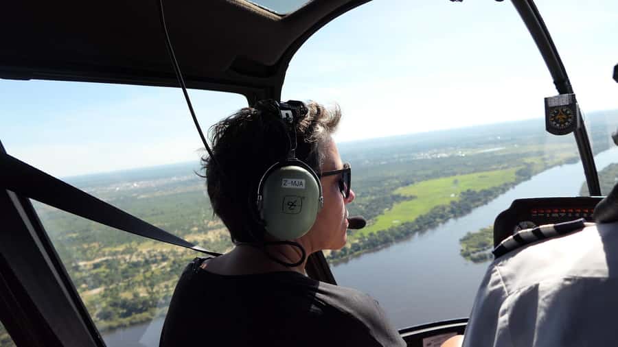 Victoria Falls: Helicopter Tour with Hotel Pickup - Safety briefing and the small helicopter