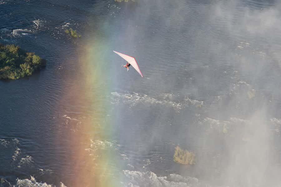 Victoria Falls: Scenic Microlight Flight - Flying above Victoria Falls in an open microlight