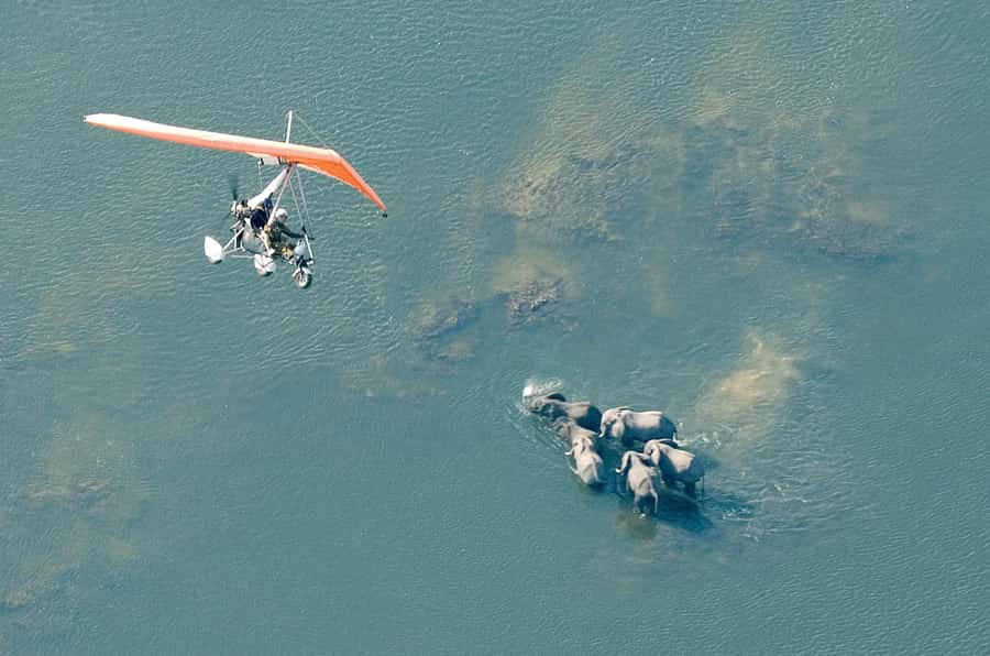 Victoria Falls: Scenic Microlight Flight - What the river and gorge look like from above