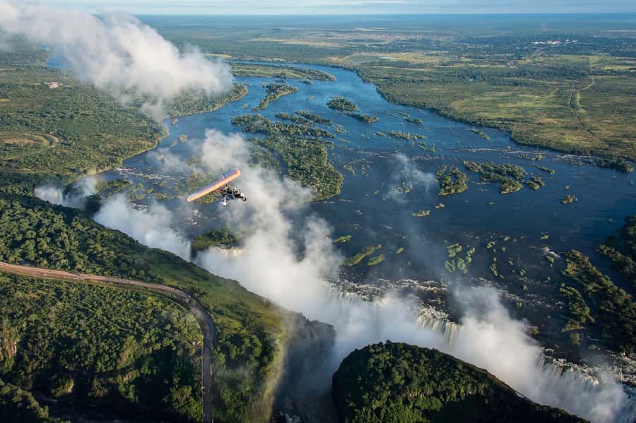 Victoria Falls: Scenic Microlight Flight - The wildlife angle, from elephants to vultures