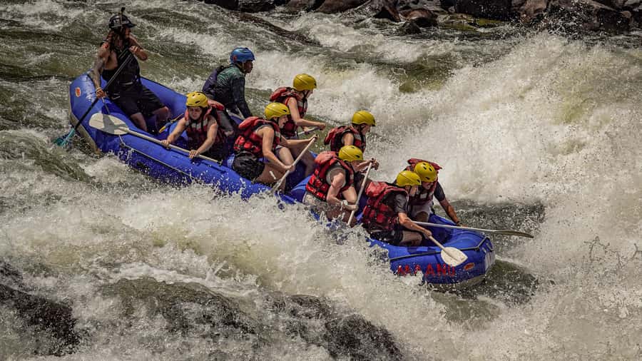 Victoria Falls: Zambezi Half-Day Rafting - Entering the Batoka Gorge below Victoria Falls