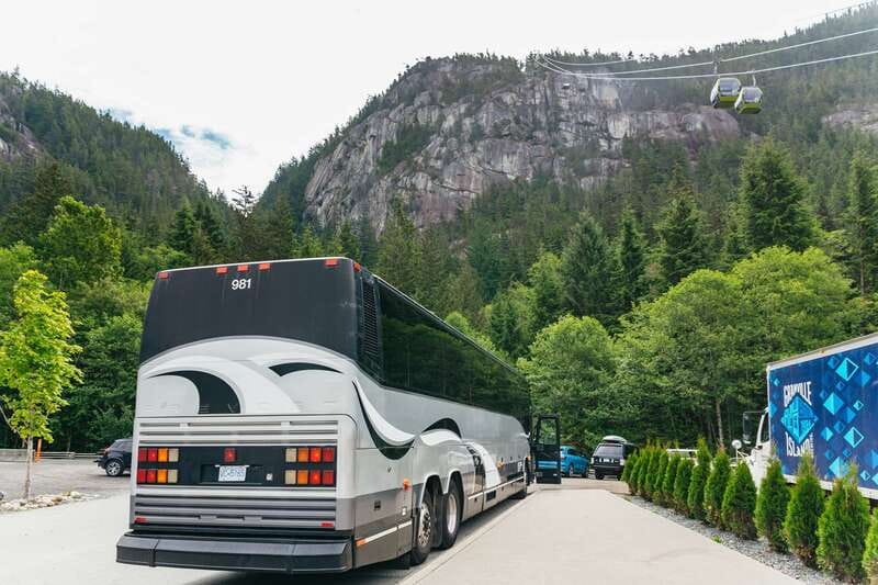 Whistler, Sea to Sky Gondola, and Shannon Falls Day Trip - Riding the Sea to Sky Gondola above Squamish