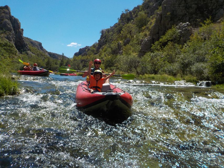 Zadar: River Zrmanja Guided Kayak Safari & Waterfalls - Swimming in clear summer water